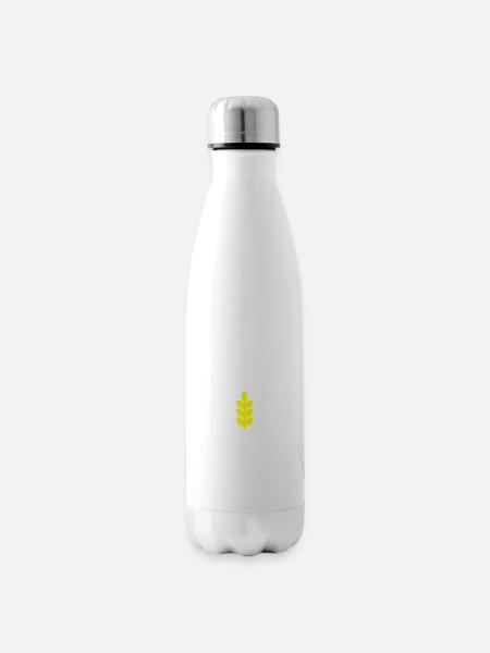 Ährenmann mit Halm hell - Isolierflasche - Weiß