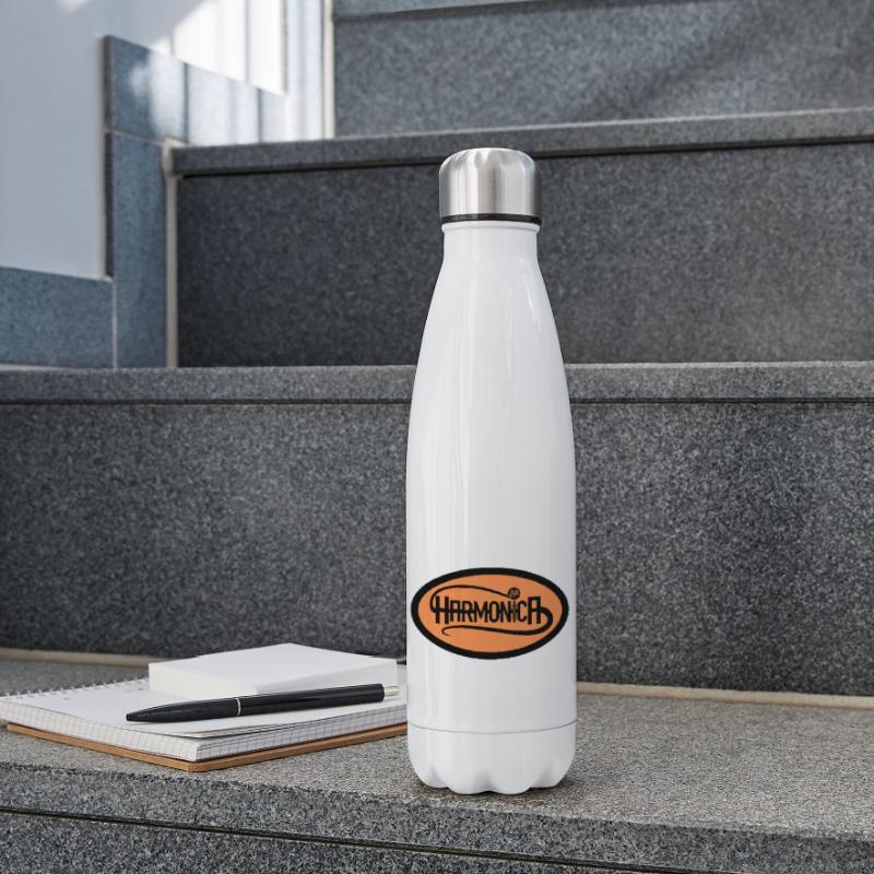 Harmonica Style logo for harmonica player Insulated Water Bottle