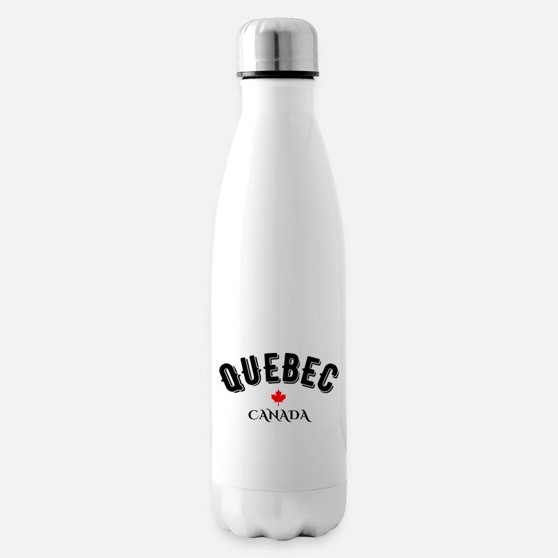 Quebec canada - Bouteille isotherme - blanc