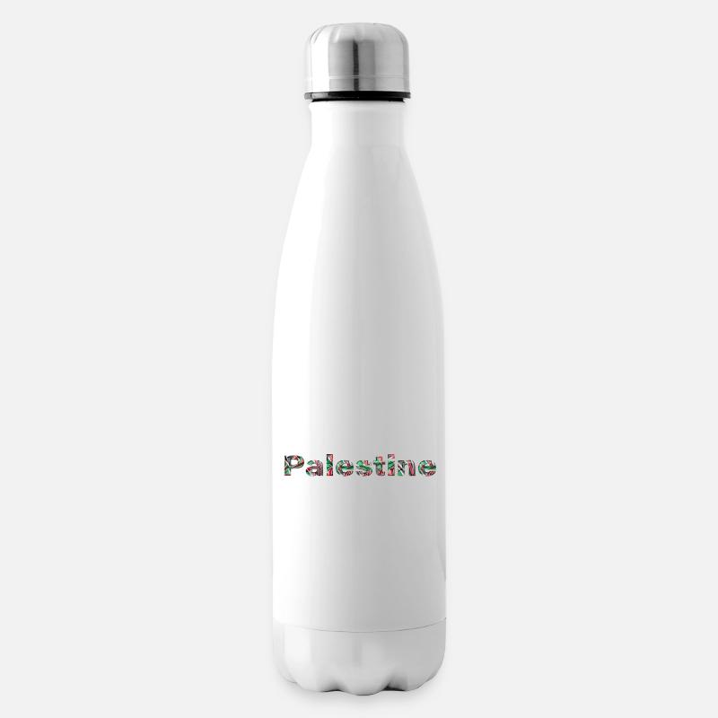 Palestine colorée - Bouteille isotherme - blanc