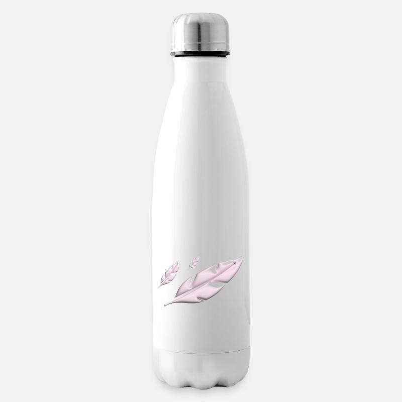 PINK FEATHERS FALLING - Isolierflasche - Weiß