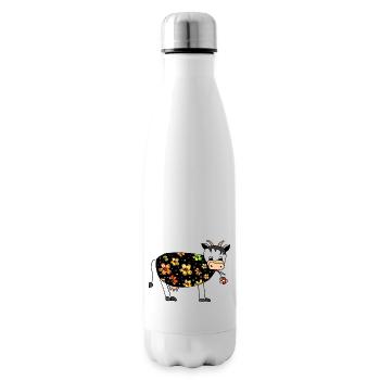 Vache - Bouteille isotherme - blanc - Droite
