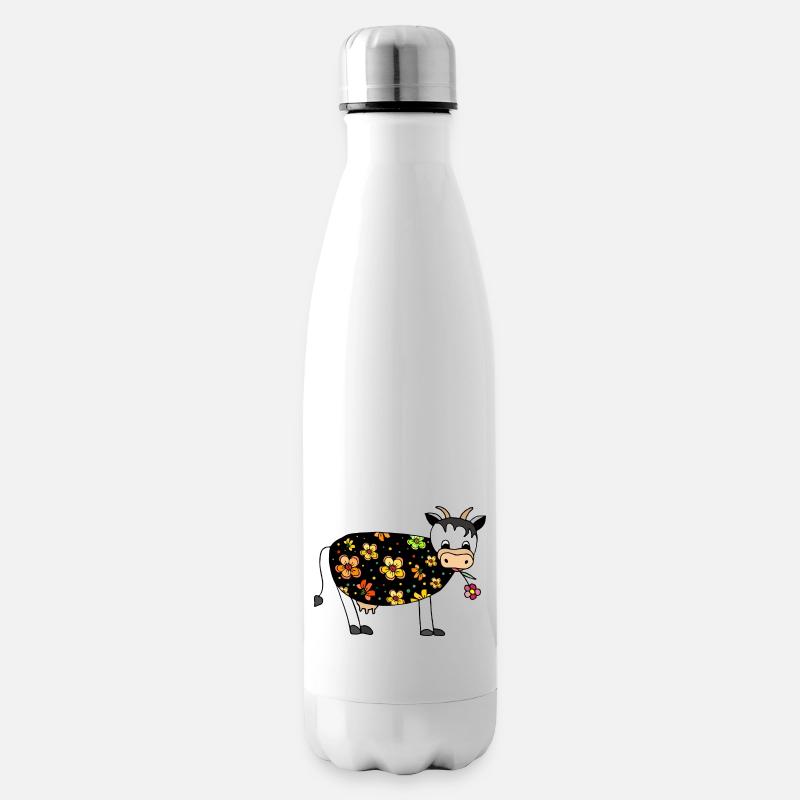 Vache - Bouteille isotherme - blanc