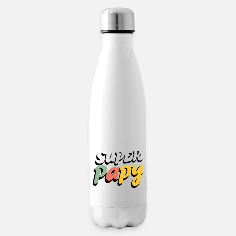 Super papy - Bouteille isotherme - blanc