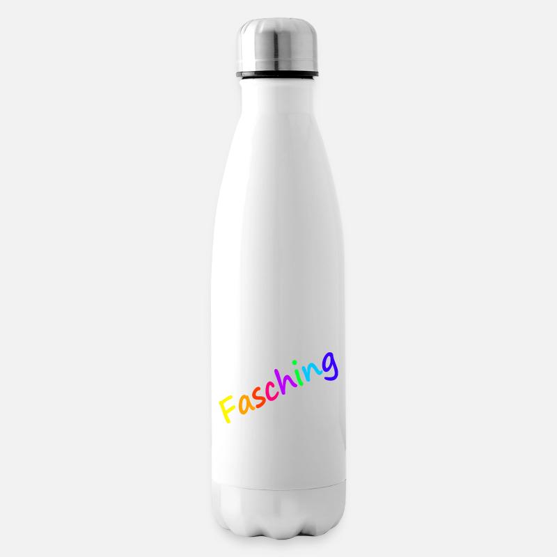 Fasching - Isolierflasche - Weiß