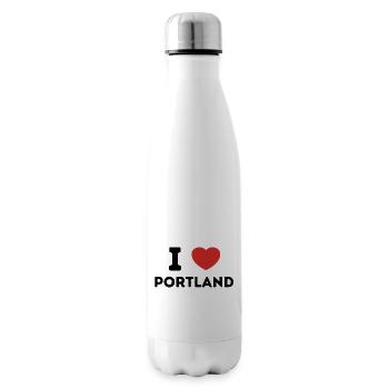 Ich liebe Portland, Vereinigte Staaten - Isolierflasche - Weiß - Rechts