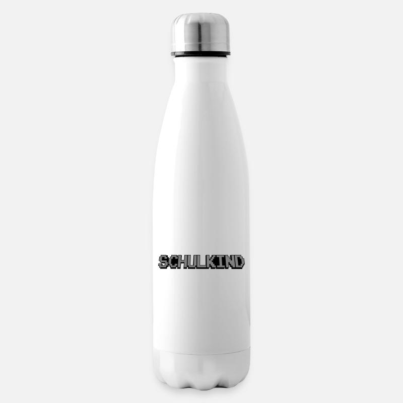 Schulkind Pixel - Isolierflasche - Weiß