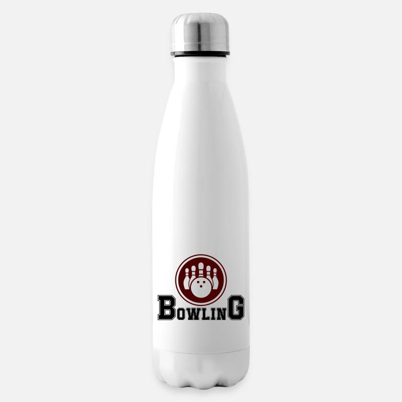 bowling - Isolierflasche - Weiß