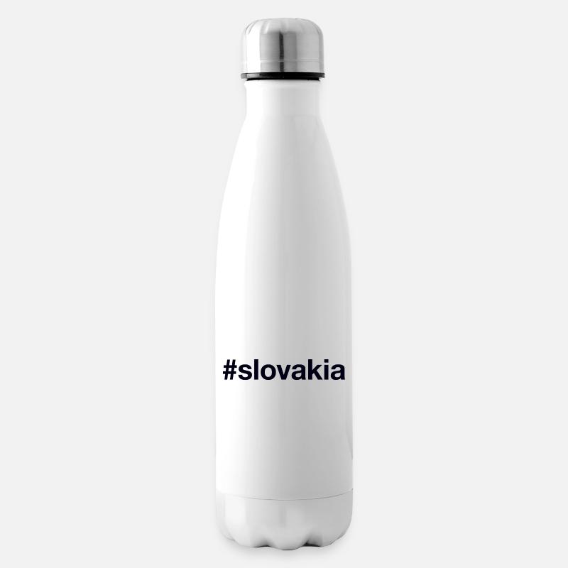 SLOVAKIA Hashtag Slowakei - Isolierflasche - Weiß