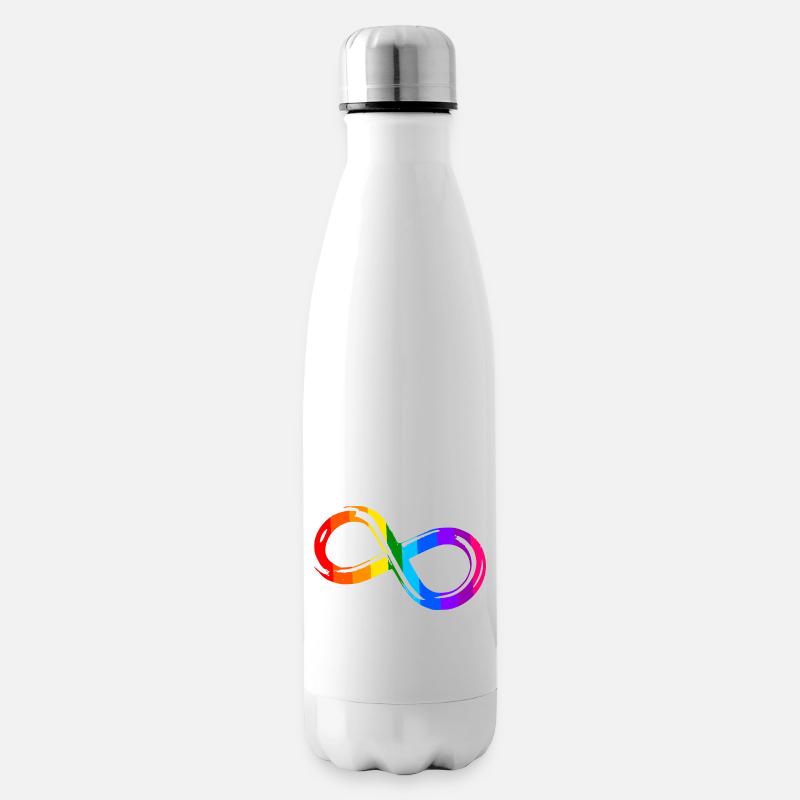 Different, Not Less – Autism Acceptance - Insulated Water Bottle - white