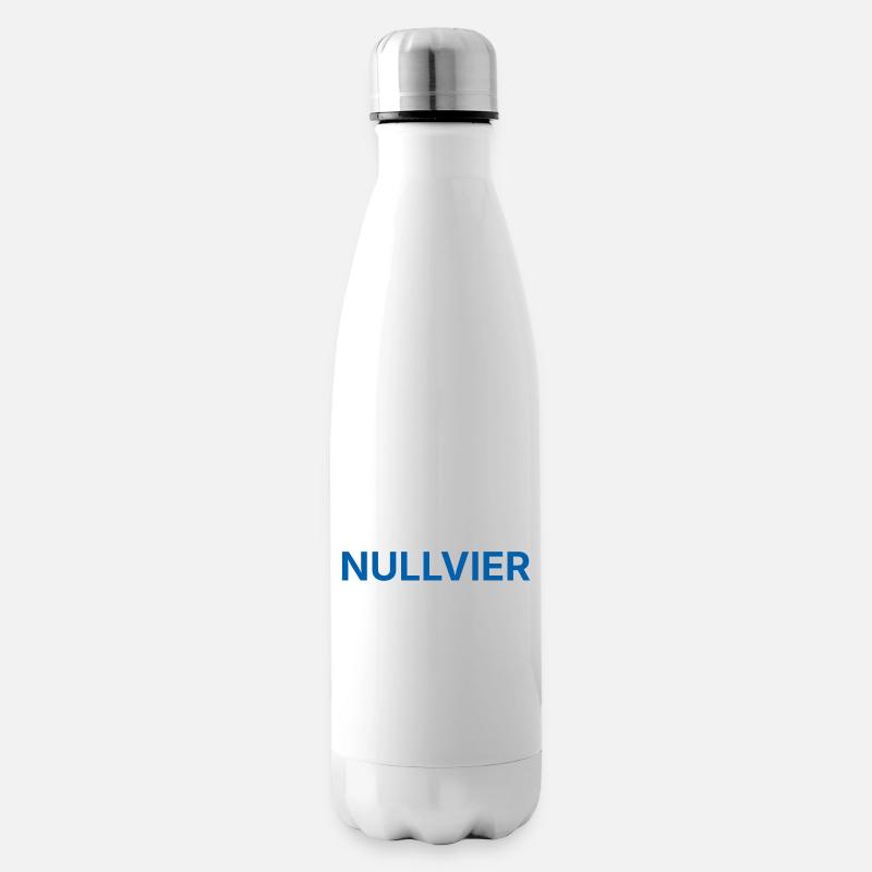 Nullvier blau - Isolierflasche - Weiß