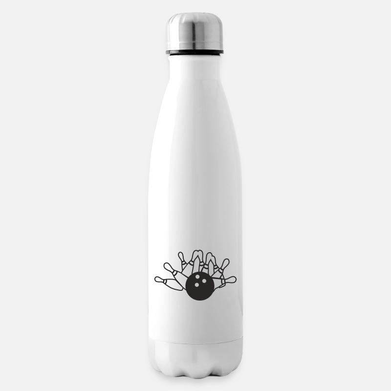 Bowling - Isolierflasche - Weiß