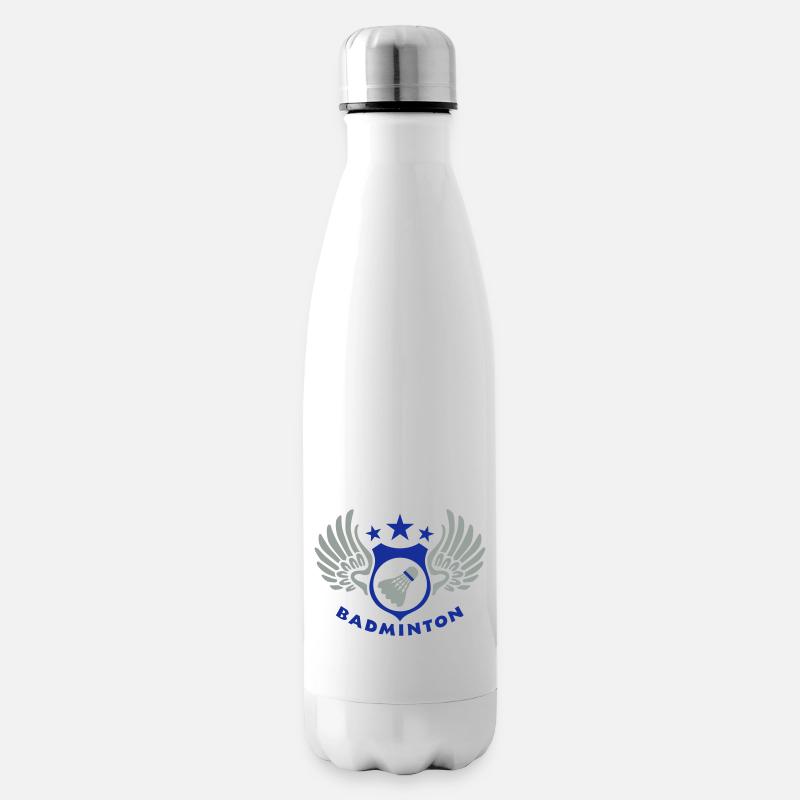 badminton_022011_h_2c - Isolierflasche - Weiß