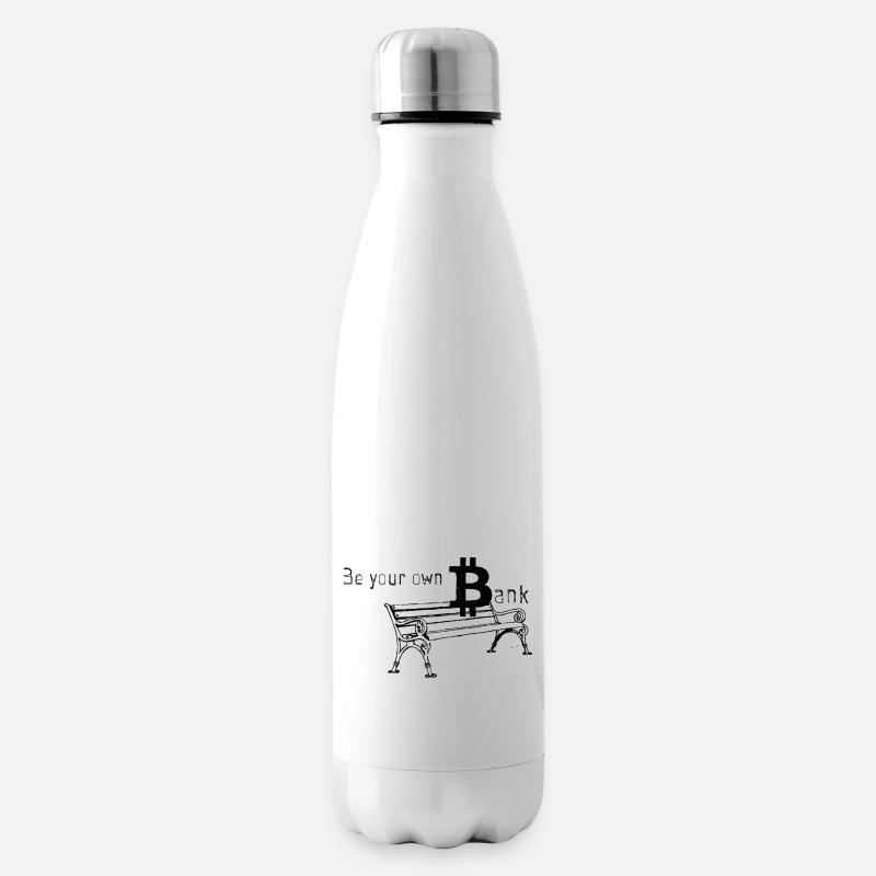 Bitcoin Bank - Isolierflasche - Weiß