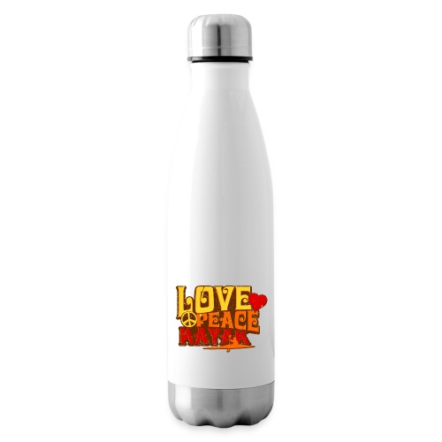 peace love kayak revised and final - Insulated Water Bottle