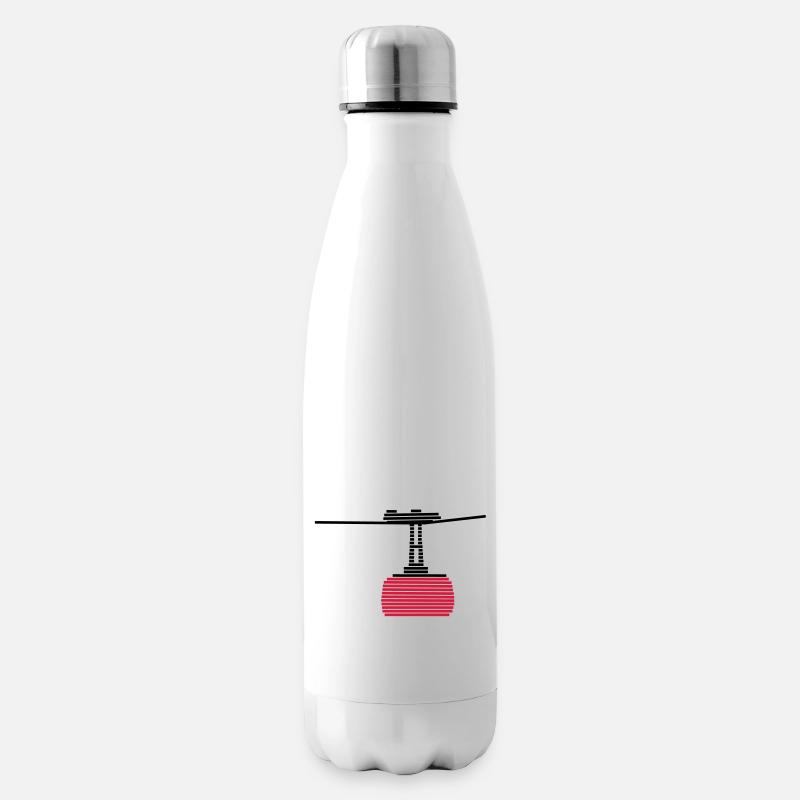 cable car - Insulated Water Bottle - white