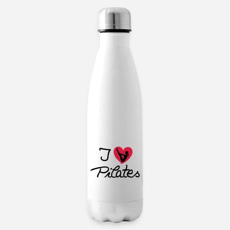 J'aime Pilates (3) - Bouteille isotherme - blanc