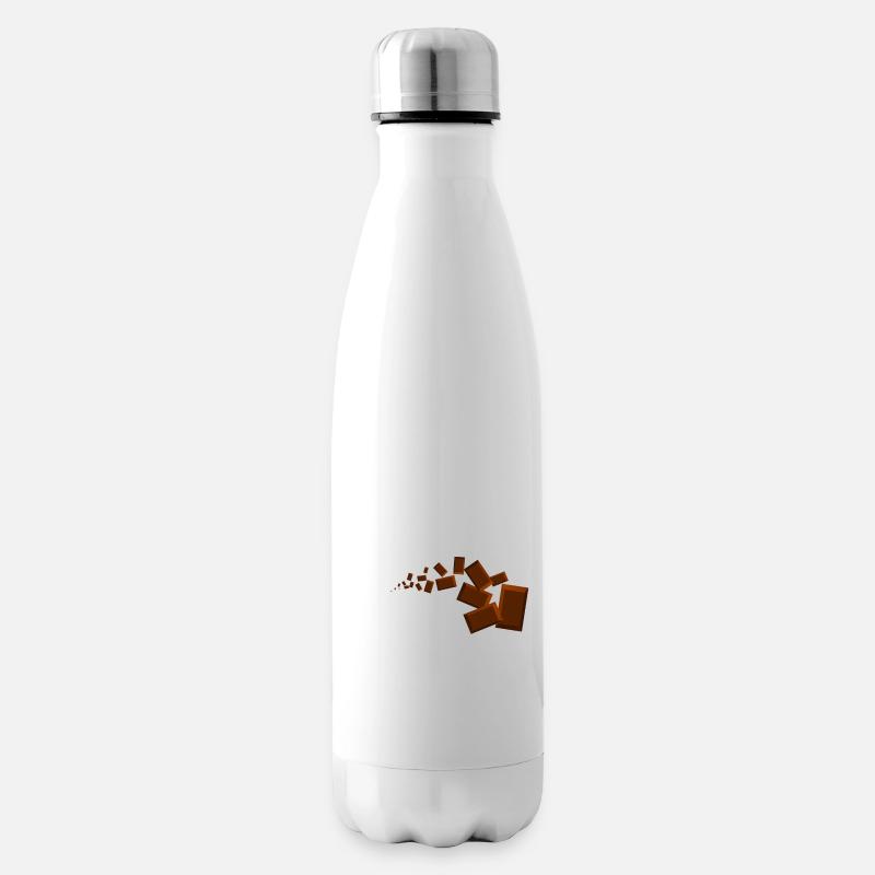 Schade Schokolade - Isolierflasche - Weiß