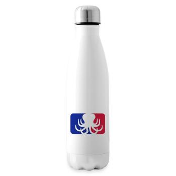 sport logo oktopus krake kopffuesser kalmar tentak - Isolierflasche - Weiß - Rechts