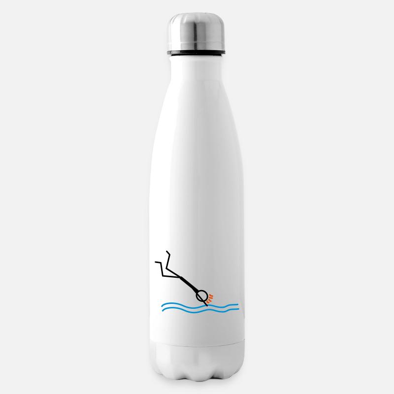 springen / schwimmen - Isolierflasche - Weiß