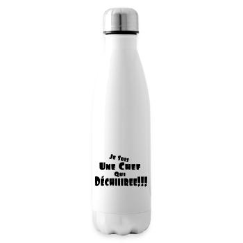 je_suis_une_chef_qui_déchire - Bouteille isotherme - blanc - Droite