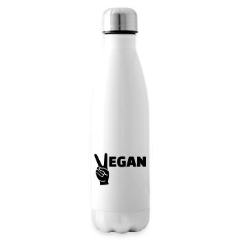 Vegan - Bouteille isotherme - blanc - Droite