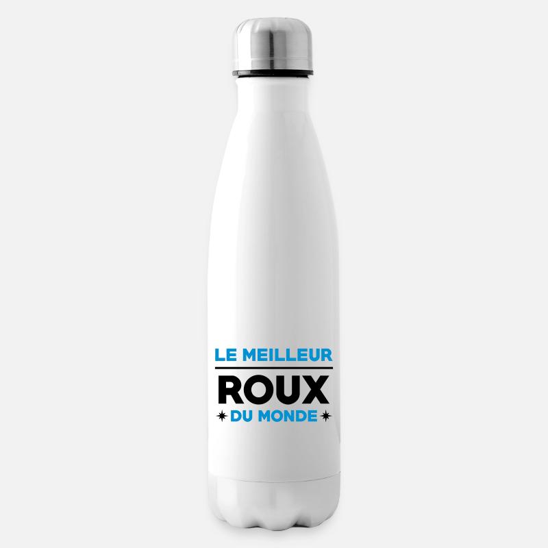 Roux / Rousse / Rousseur / Style / Mode / Rouquine - Bouteille isotherme - blanc
