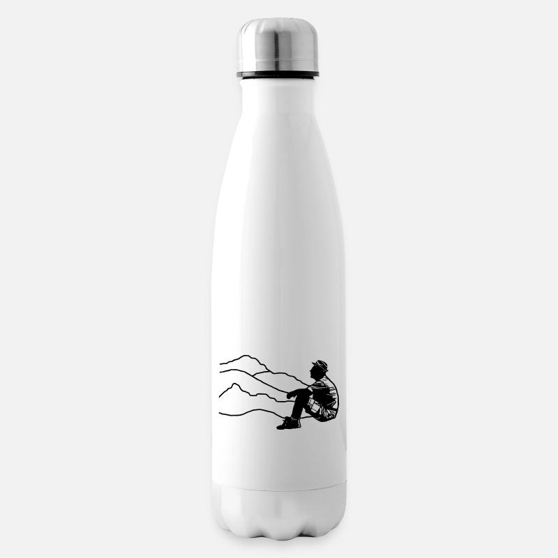 pause randonnée - Insulated Water Bottle - white