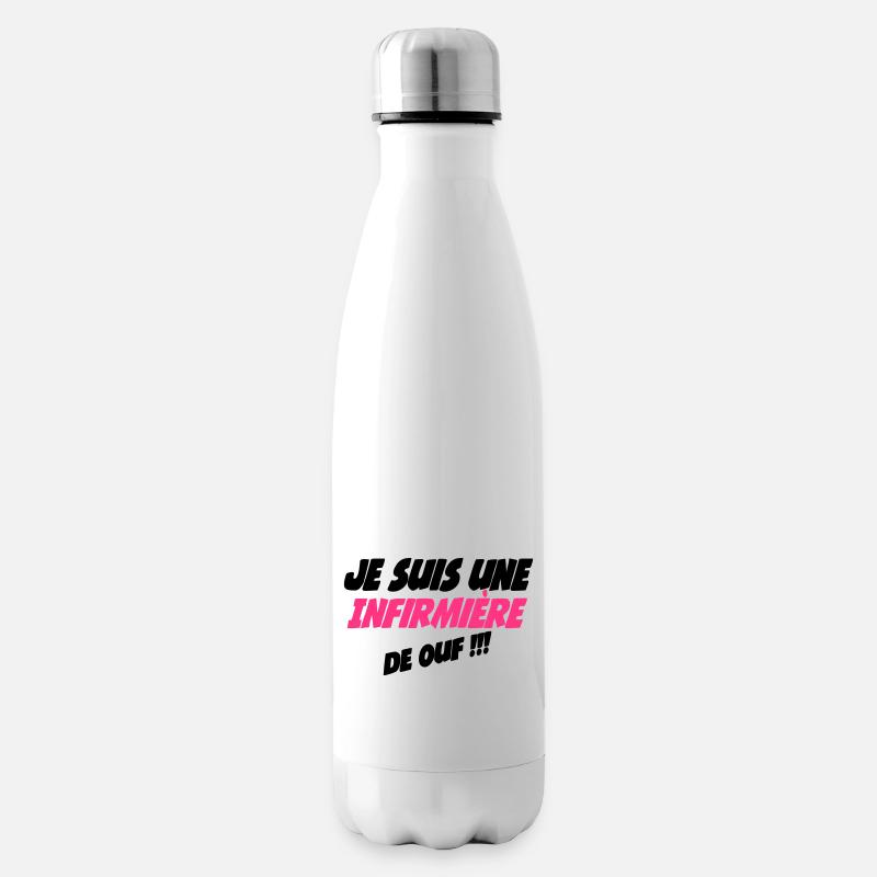 Je suis une infirmière de ouf - Isolierflasche - Weiß