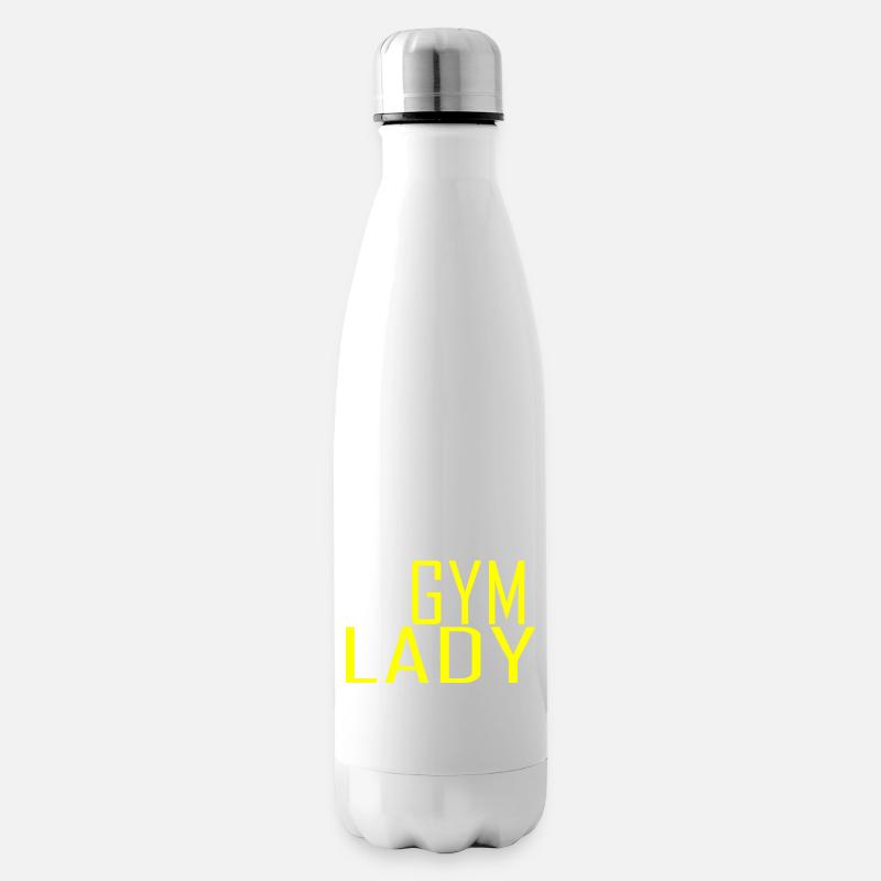 Gym Lady - Isolierflasche - Weiß