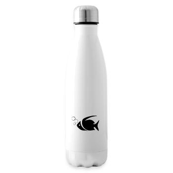 Poisson, aquarium, passe-temps d'aquarium - Bouteille isotherme - blanc - Droite