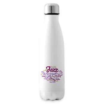 Jazz Tag Cloud violett - Isolierflasche - Weiß - Rechts