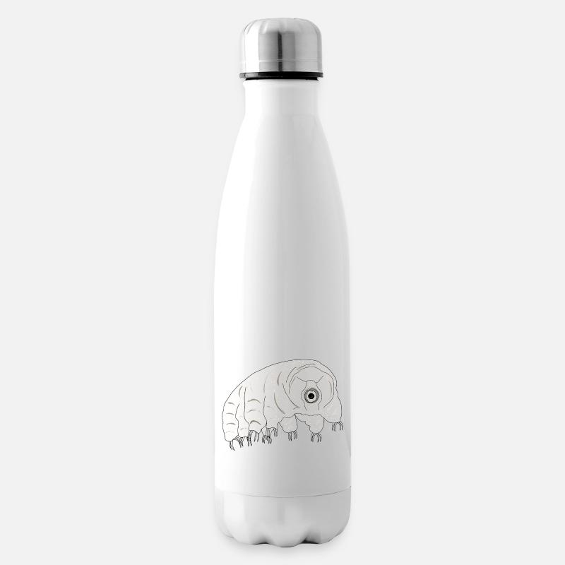 Tardigrade water bear - Insulated Water Bottle - white