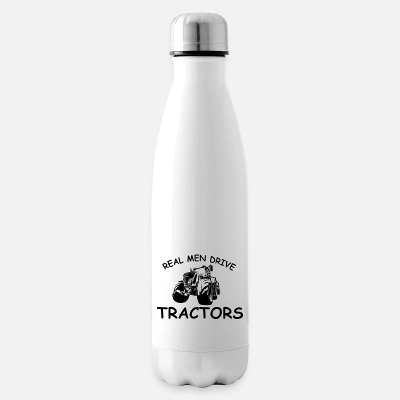 tractor - Insulated Water Bottle - white