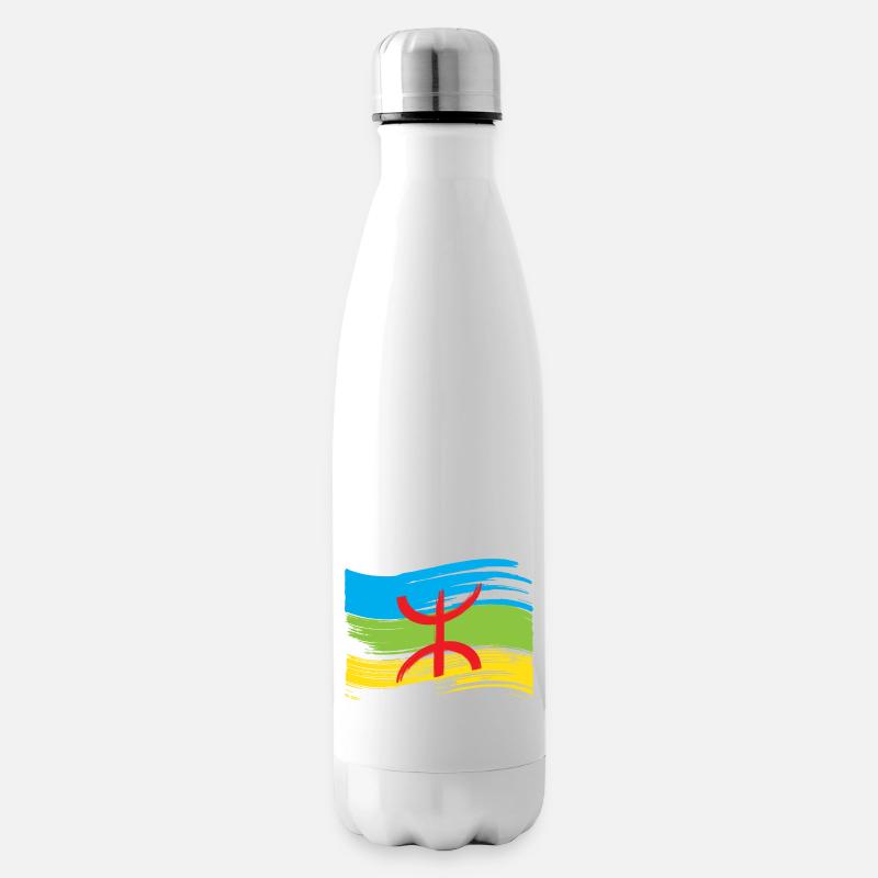 Drapeau Amazigh (Amazigh inside) - Bouteille isotherme - blanc