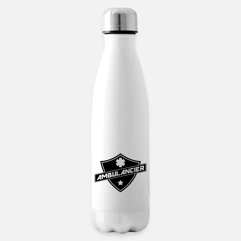 blason ambulancier - Bouteille isotherme - blanc
