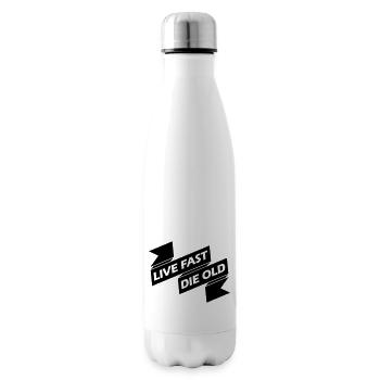 Vivre vite mourir - Bouteille isotherme - blanc - Droite