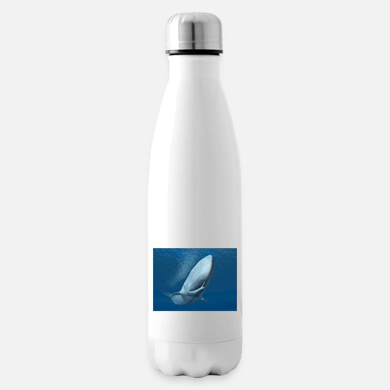 Cachalot, baleine, baleine, idée cadeau - Bouteille isotherme - blanc