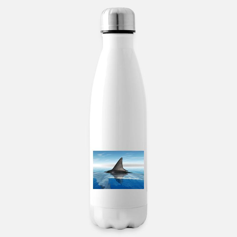 Großer weißer Hai - Isolierflasche - Weiß