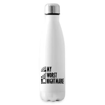 Icônes mon pire cauchemar - Bouteille isotherme - blanc - Droite