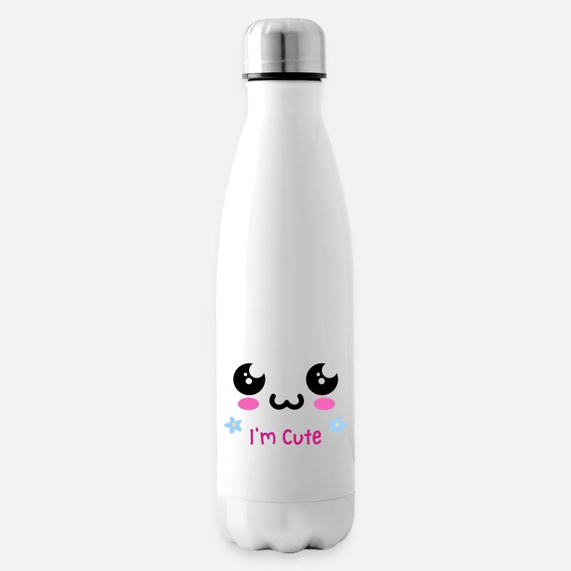 Cute Design - Isolierflasche - Weiß