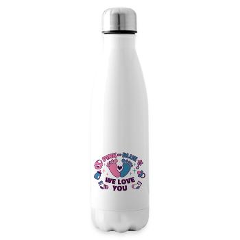 Pregnancy Clothes Pregnant Mom Baby Belly - Insulated Water Bottle - white - Right