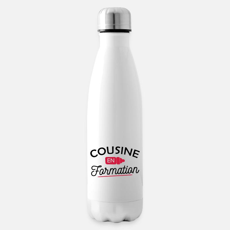 cousine en formation / future cousine - Bouteille isotherme - blanc