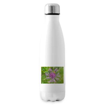 Großes Flockenkraut auch Centaurea Skabiosen-Flocken - Isolierflasche - Weiß - Rechts