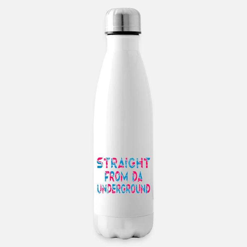 Direkt aus der U-Bahn - Isolierflasche - Weiß