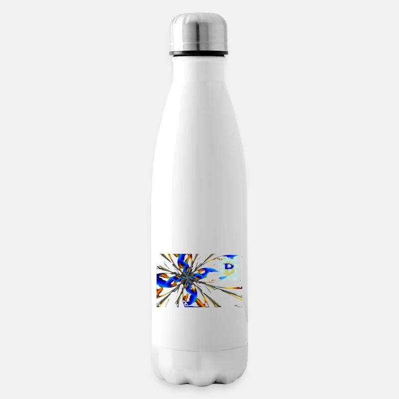 abstract Bitcoin 2 - Isolierflasche - Weiß
