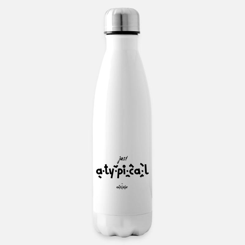 Autism Just Atypical - Insulated Water Bottle - white