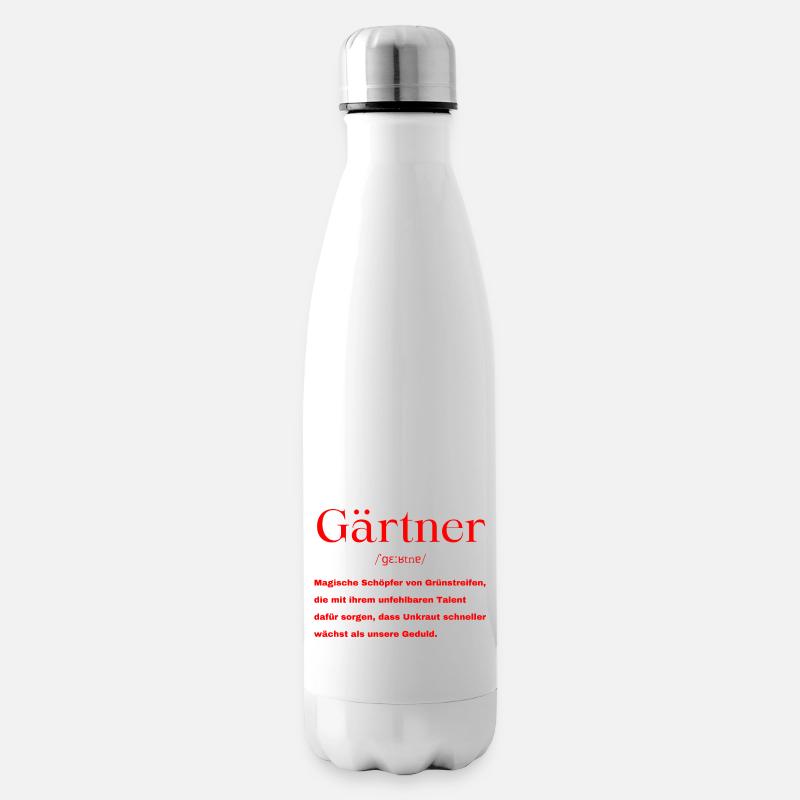 Gärtner Definition - Isolierflasche - Weiß
