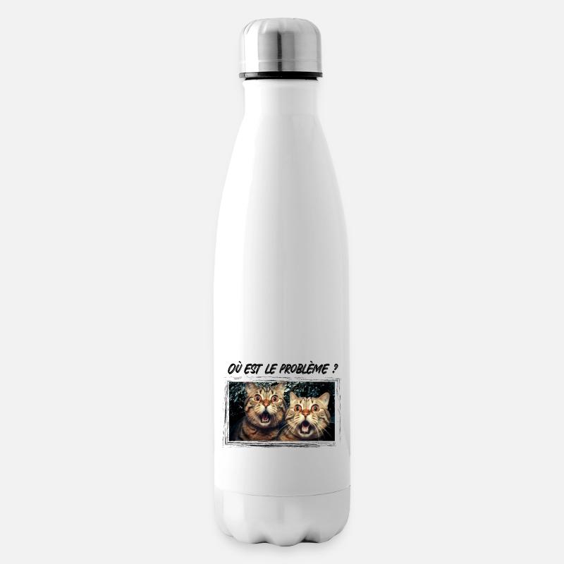 Où est le problème? - Bouteille isotherme - blanc