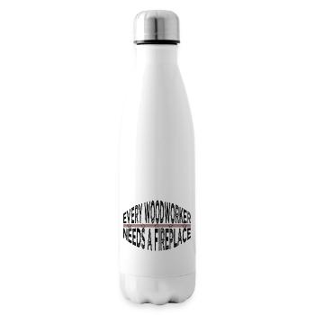 Union Carpenter Arboriculteur Charpentier - Bouteille isotherme - blanc - Droite